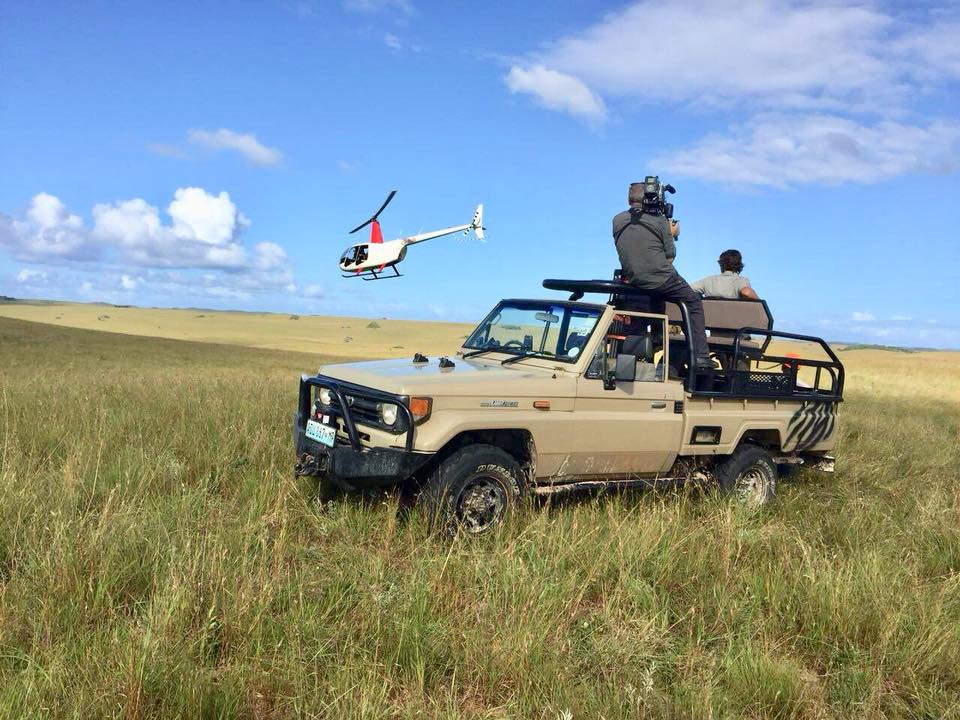 Travel Channel crew while filming in Mozambique with Niigma Films MZ